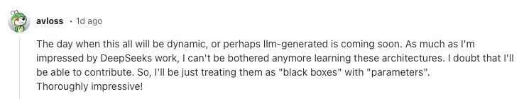 Deepseek Reddit Comment